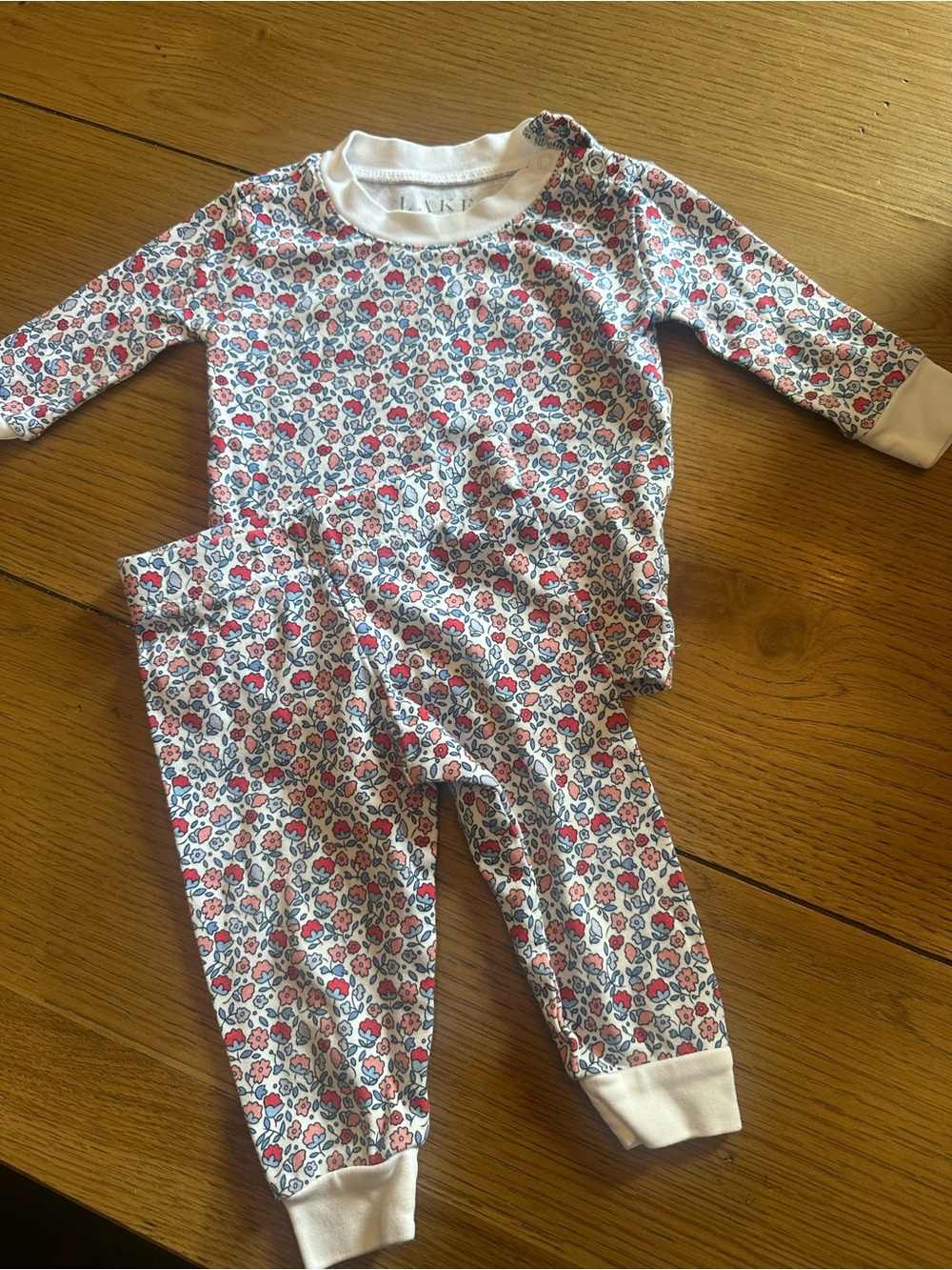 Lake x Minnow pajamas, Americana floral